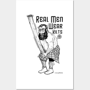 Real Men Wear Kilts Highland Games Posters and Art